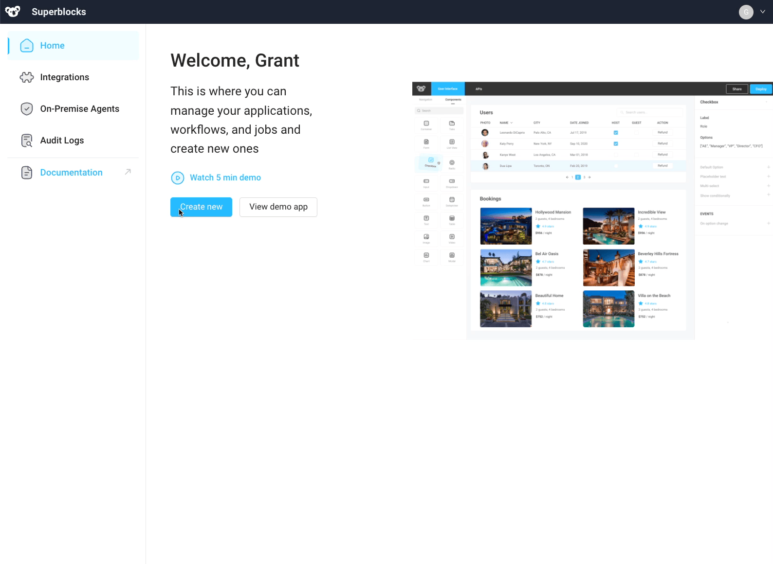 Create a new Superblocks Application Create a new Superblocks Application