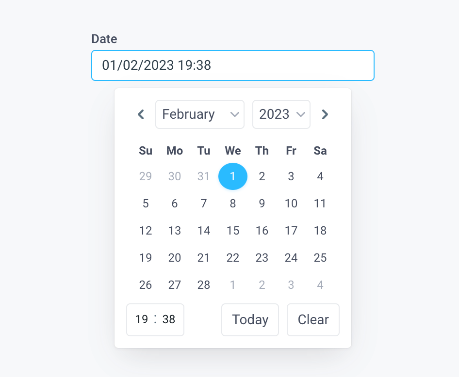 DatePicker component