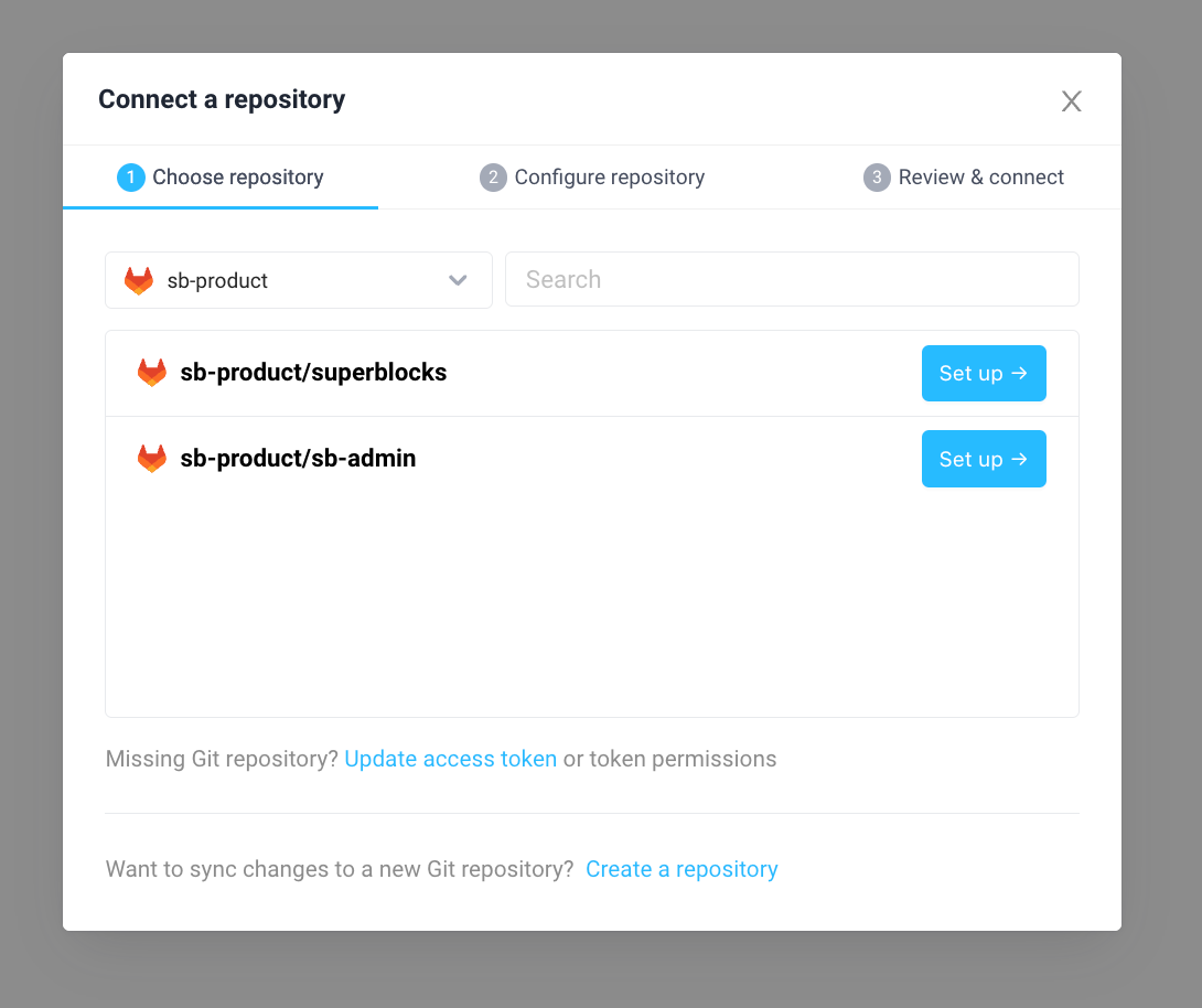 Search for Repository Search for Repository
