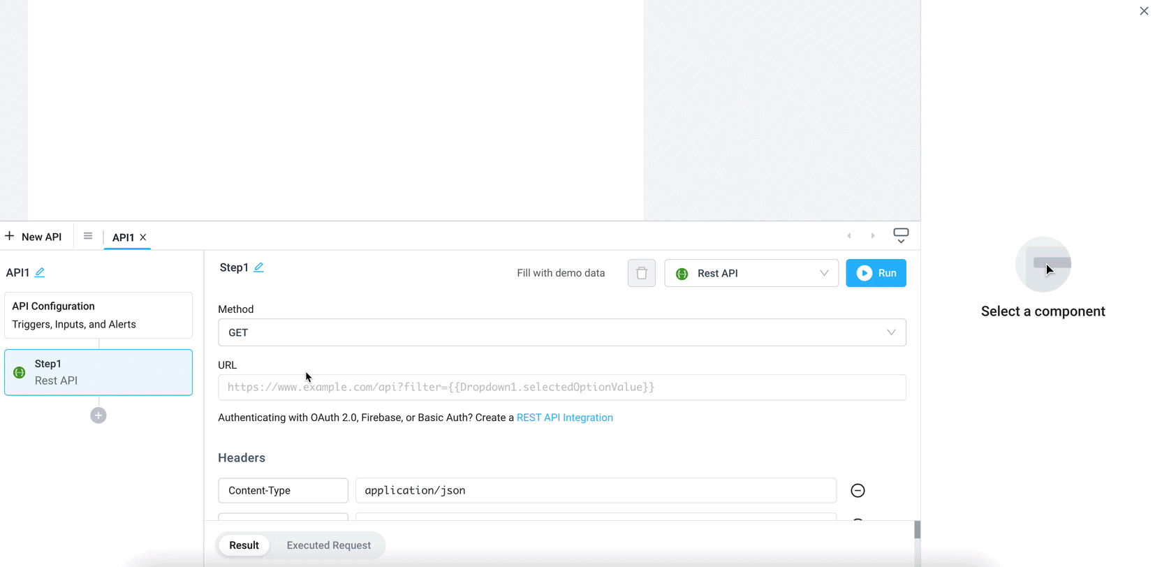 Create a REST API step to get Harry Potter characters