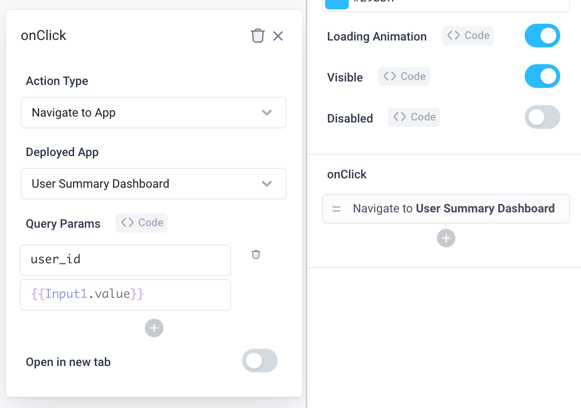 Navigate to a deployed Superblocks application and pass query parameters to it
