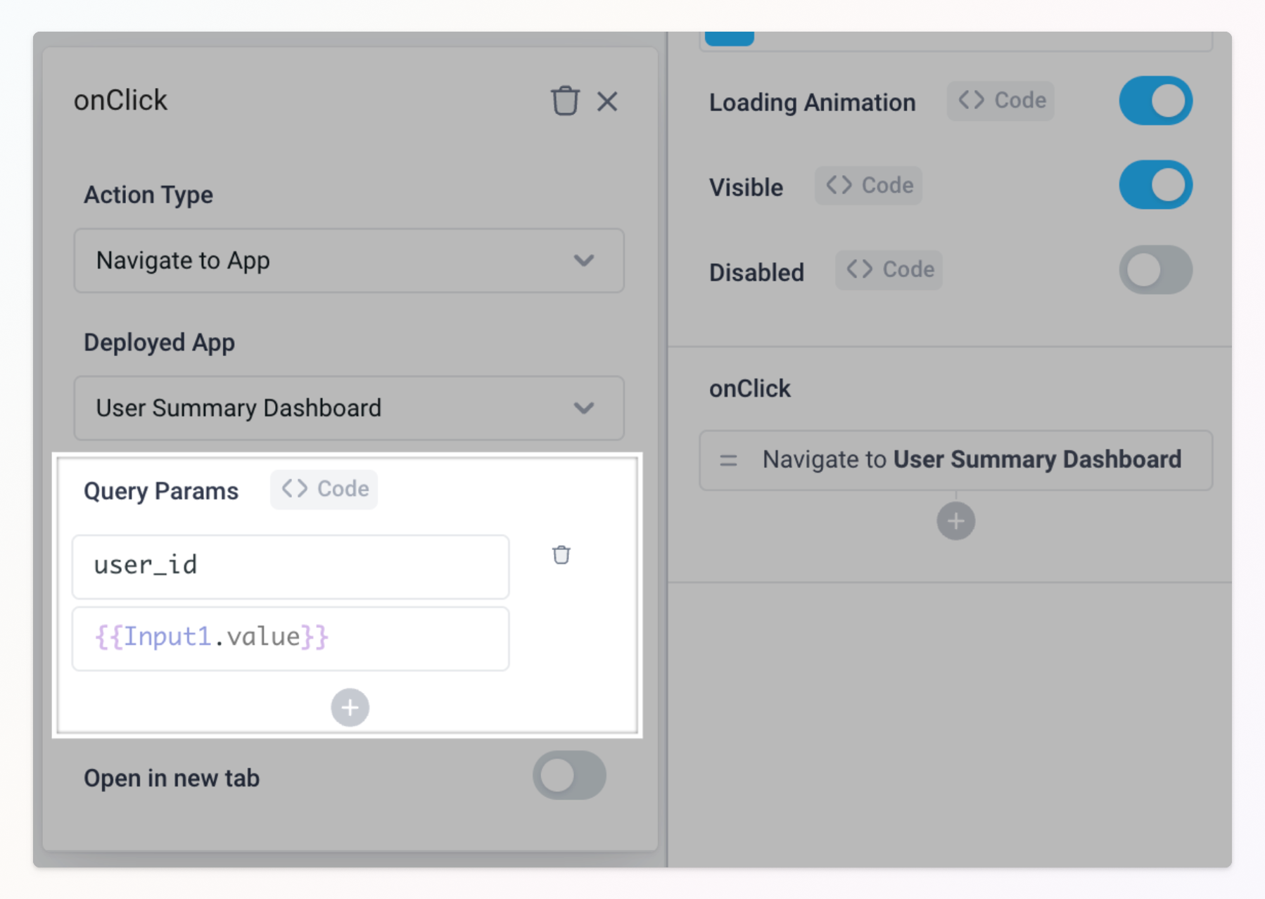 Navigate to a deployed Superblocks application and pass query parameters to it
