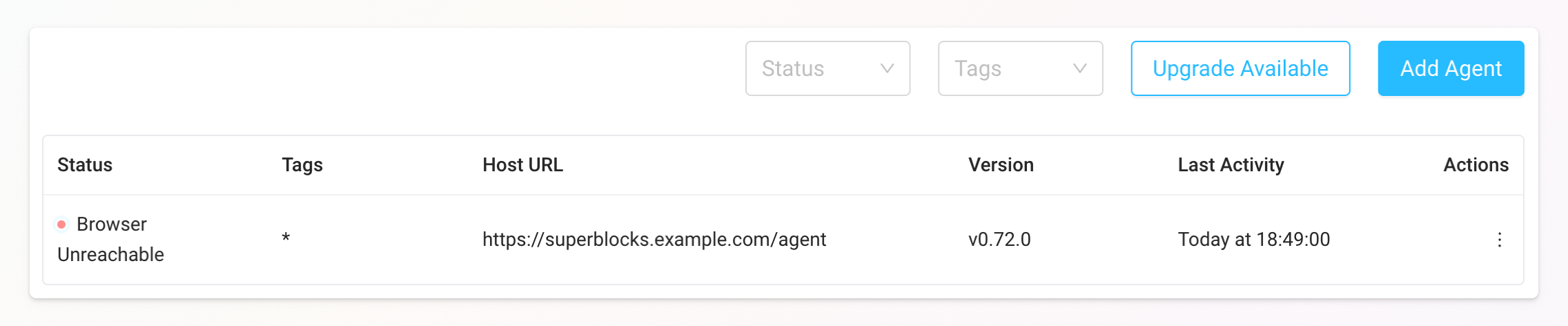 OPA showing Browser Unreachable status