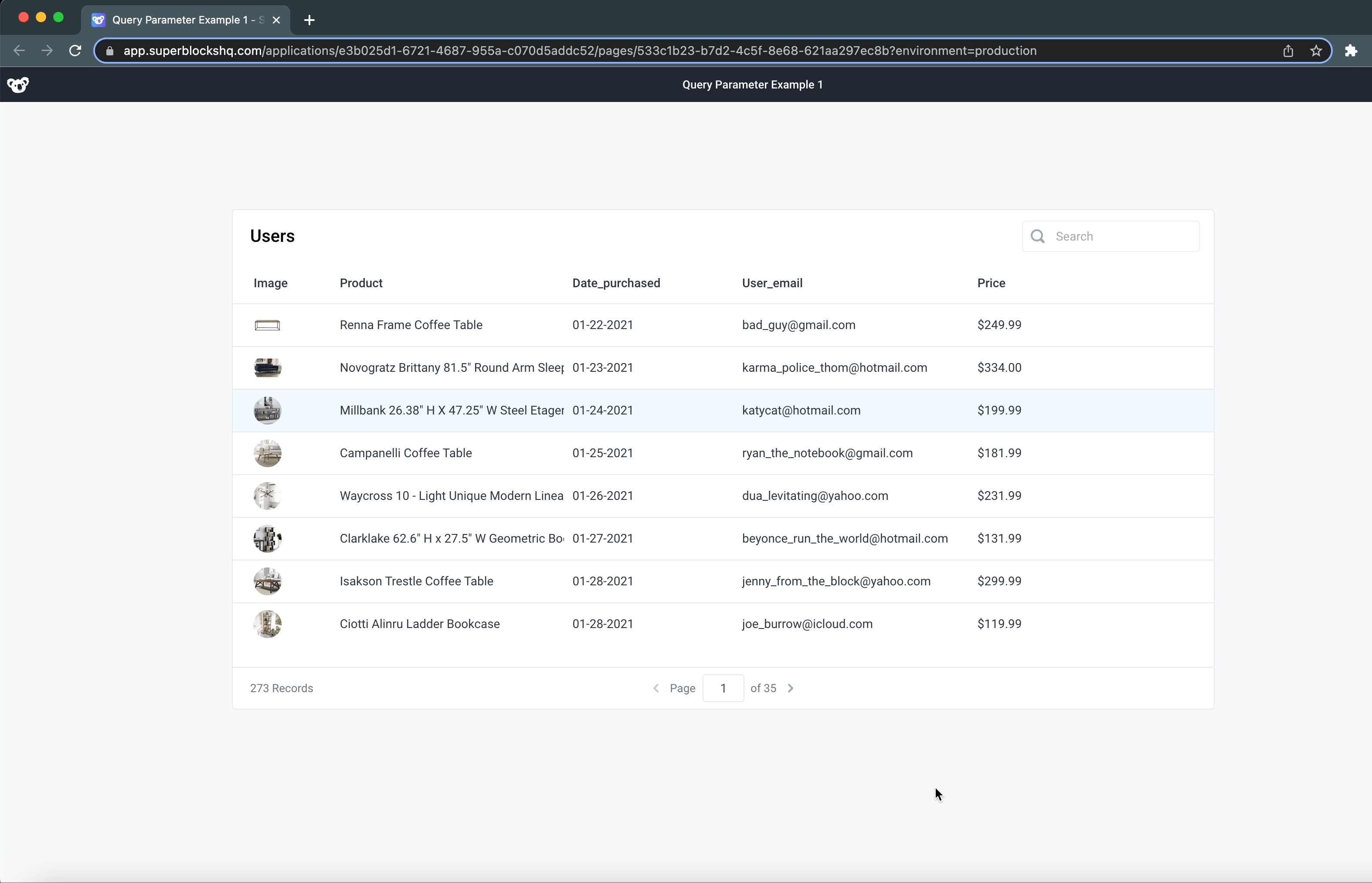 Create complex applications when passing data between them