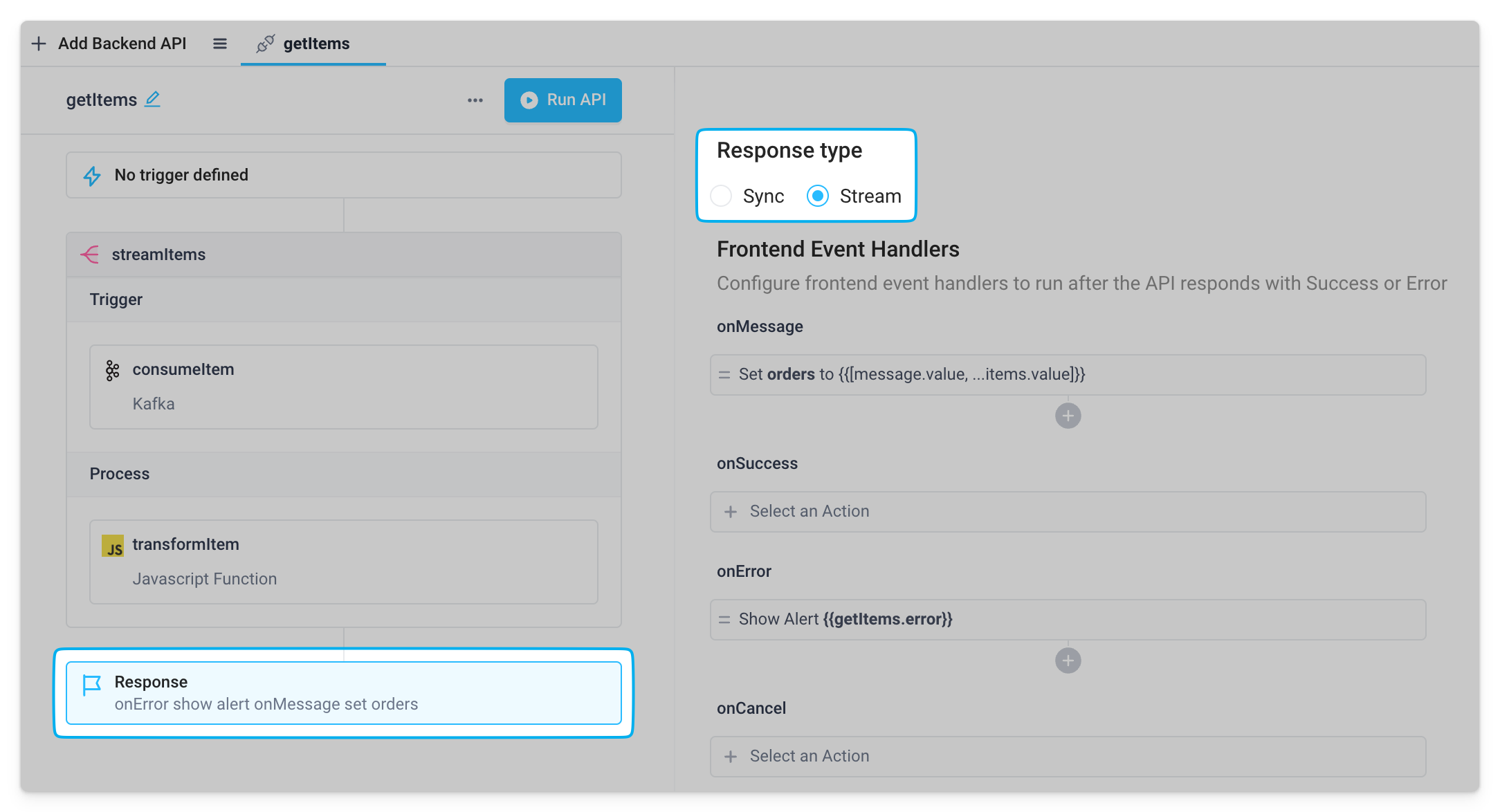 stream response type