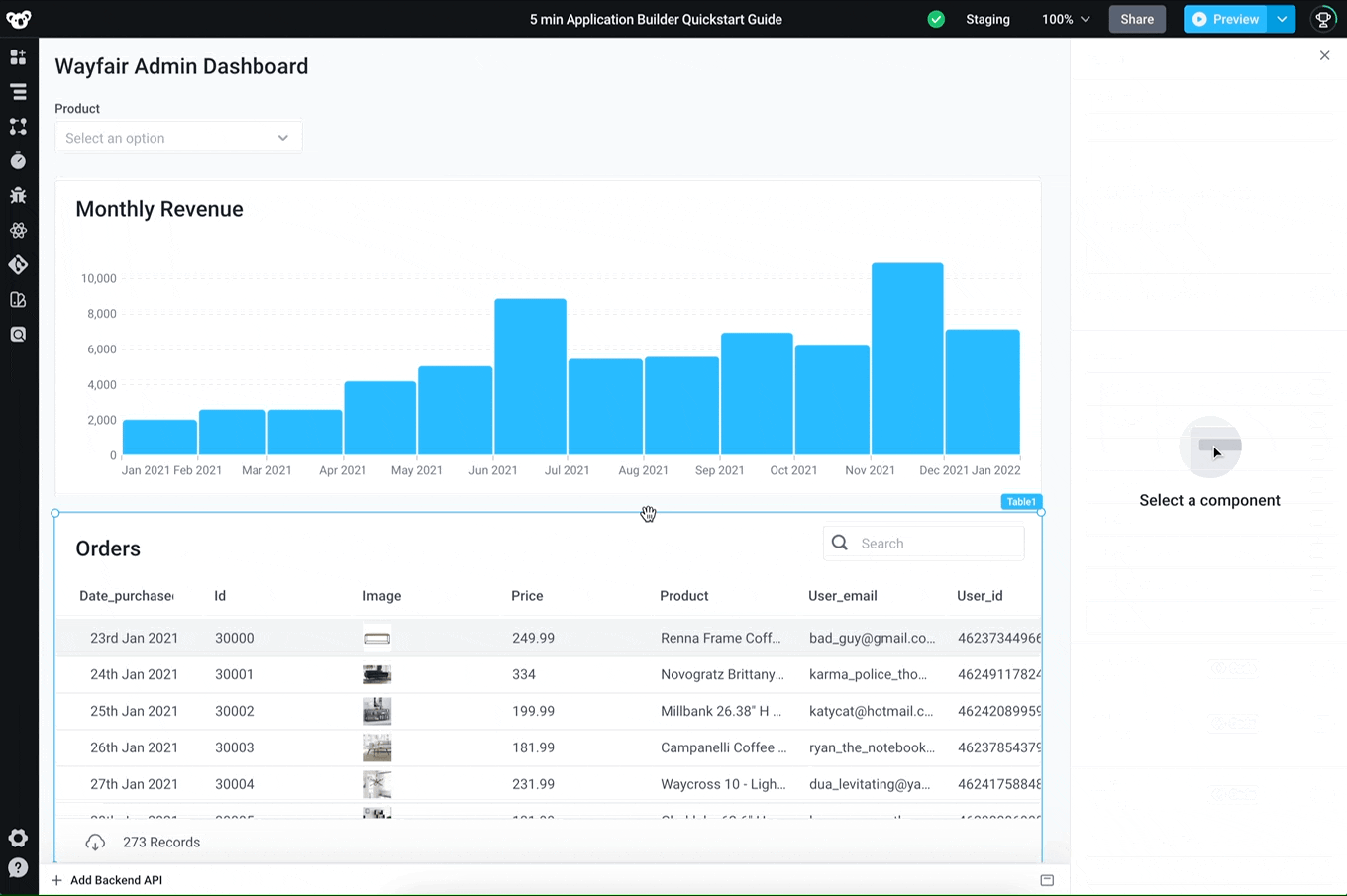 Reorder the columns with drag and drop Reorder the columns with drag and drop