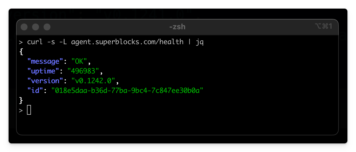 Check Agent is healthy.