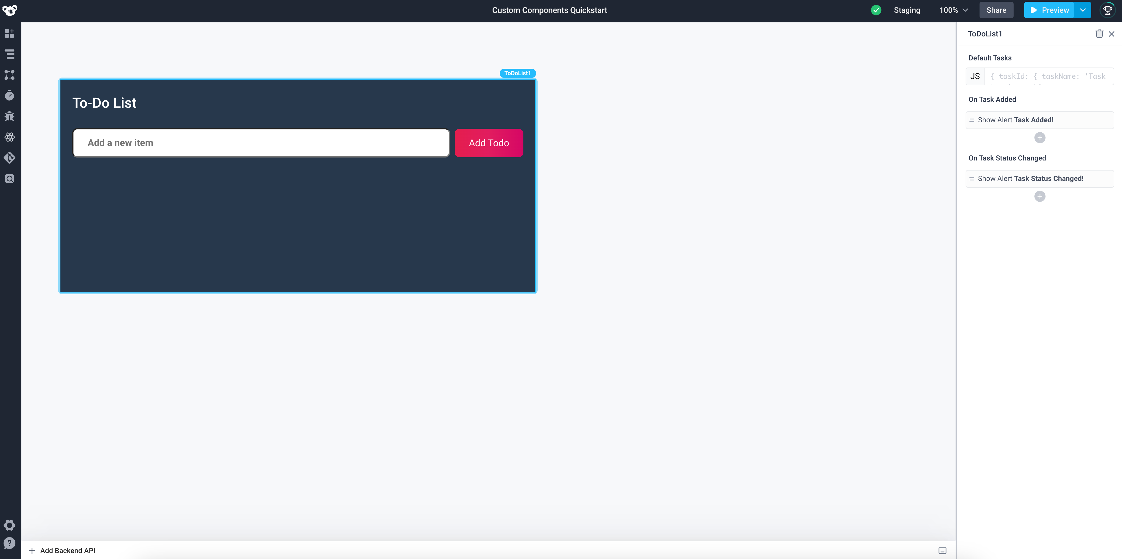 To-Do List in standard mode