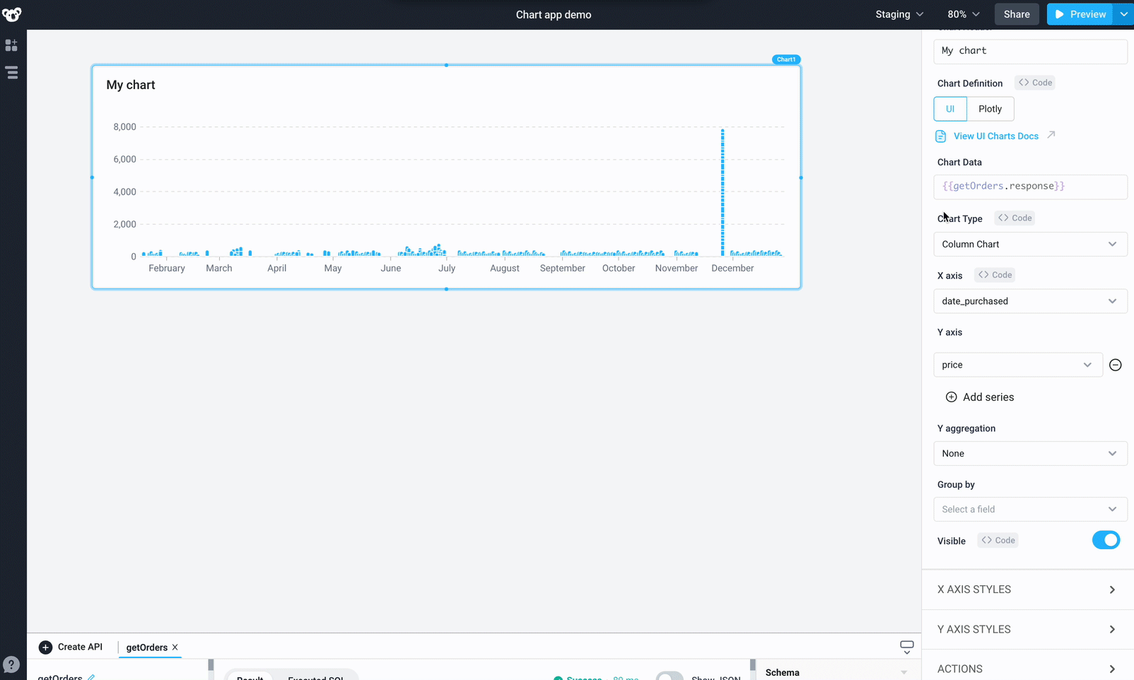 Change granularity and aggregation method