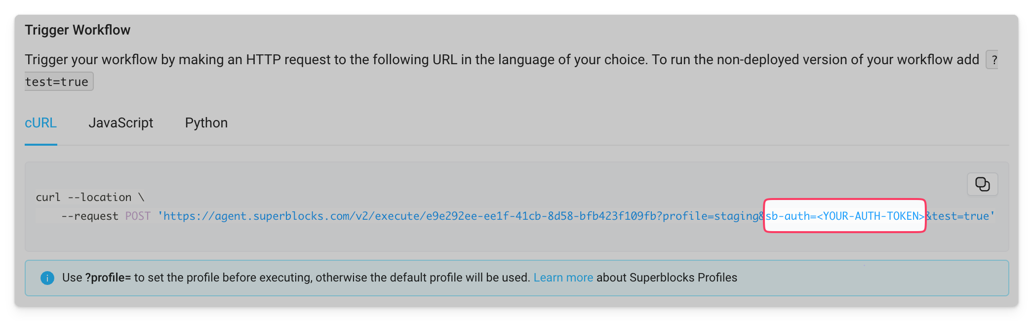 Authorization token in URL