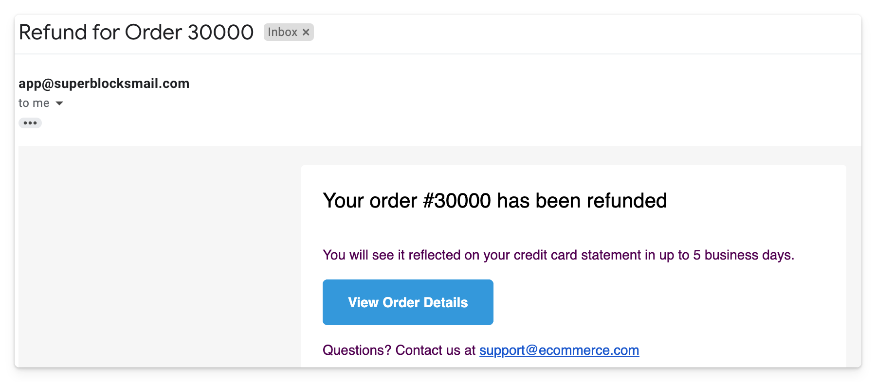 Final formatted report received via email