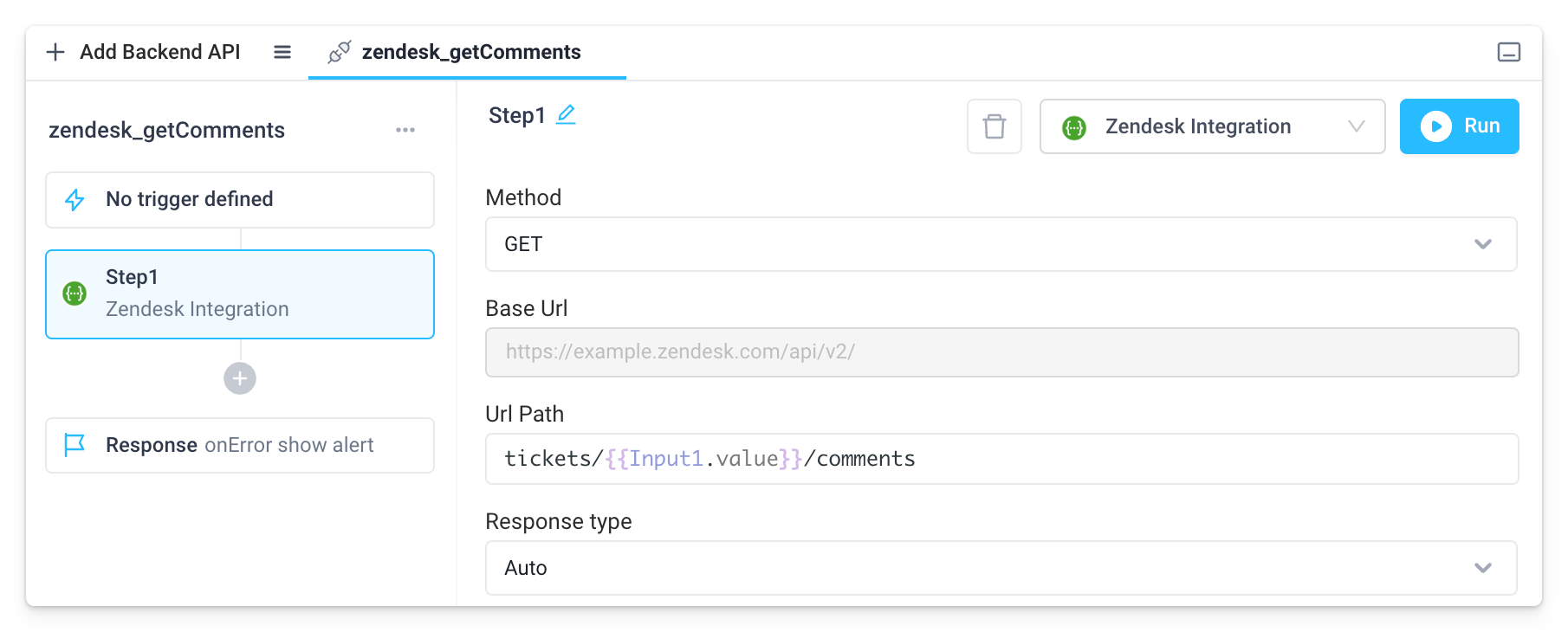 A backend API that allows the users to load the comments from a Zendesk ticket.