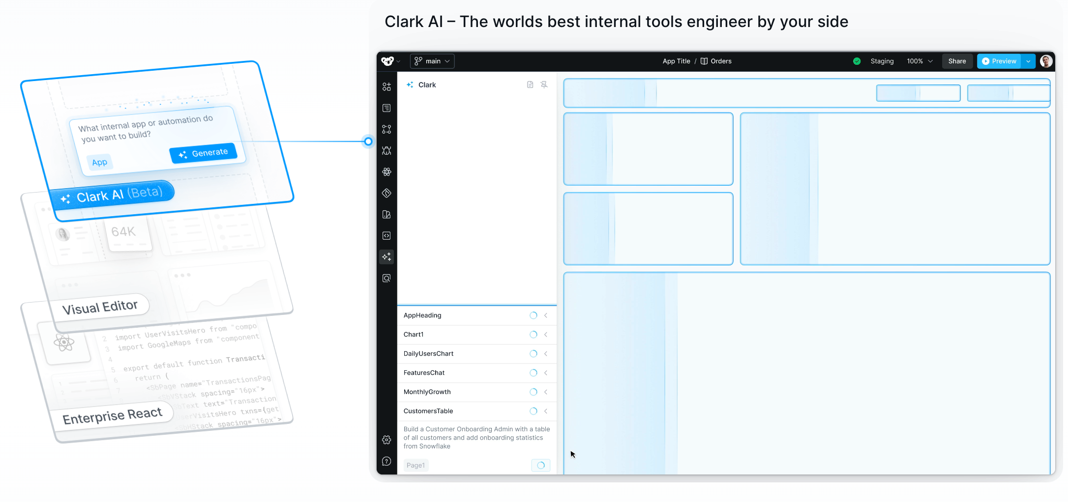 Build, secure, deploy and monitor custom internal tools with Superblocks