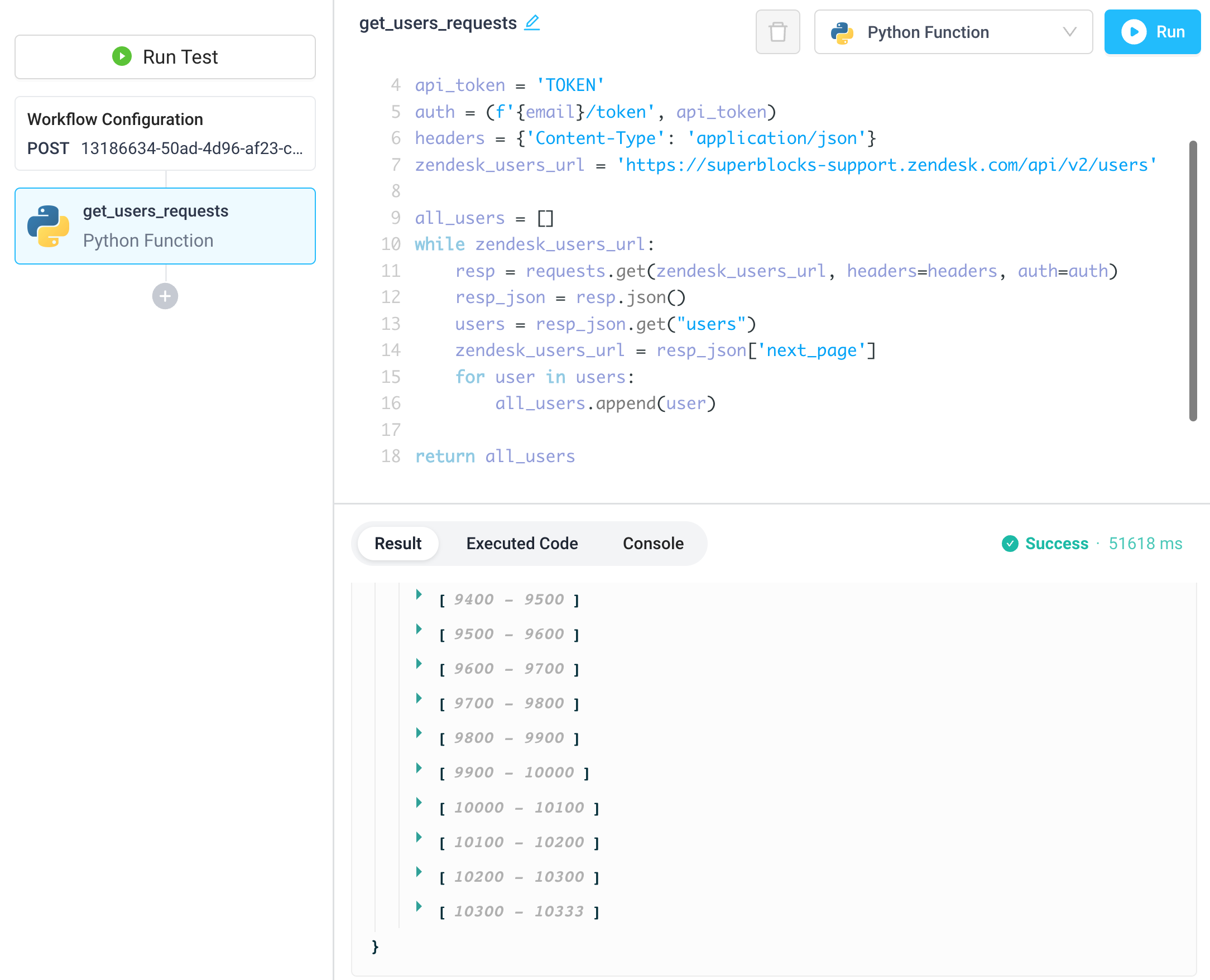 Synchronous calls with requests http request with python requests